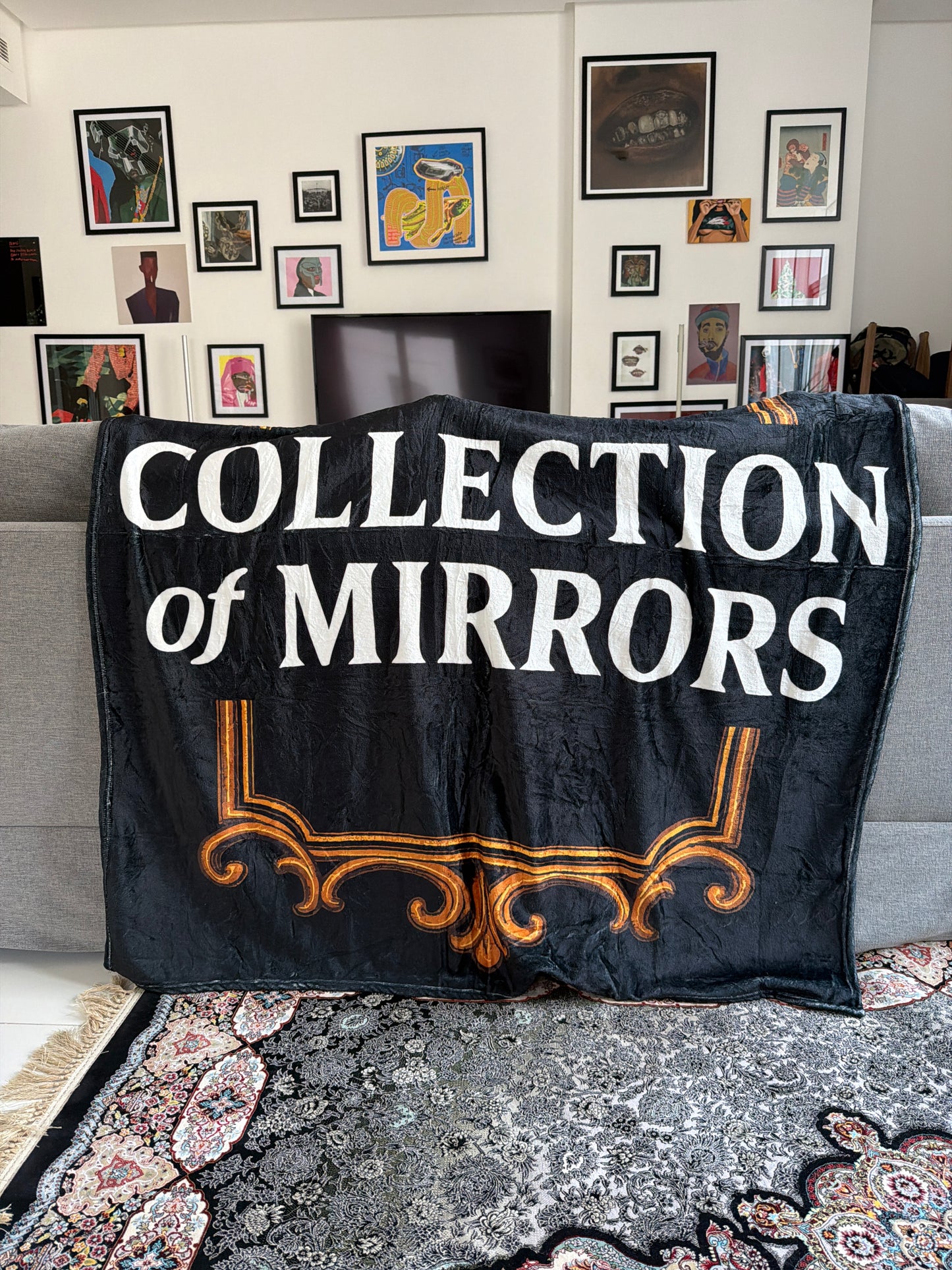Collection Of Mirrors Flannel Blanket
