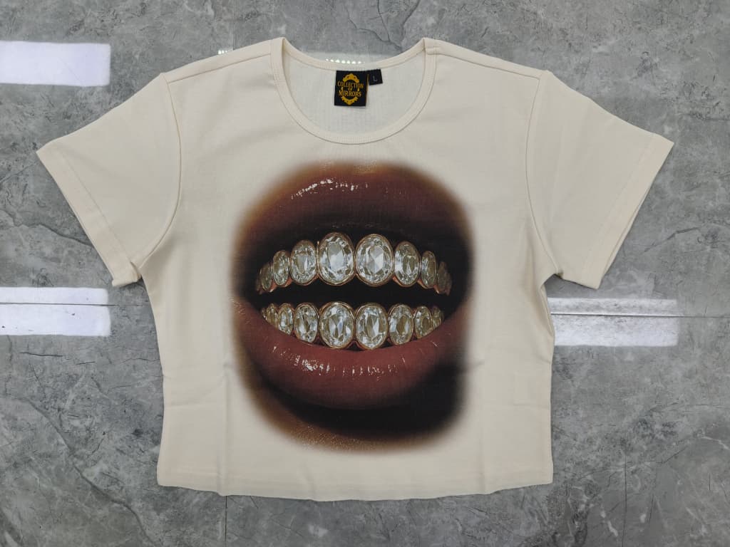 Grill Tee Female Cropped| Cream