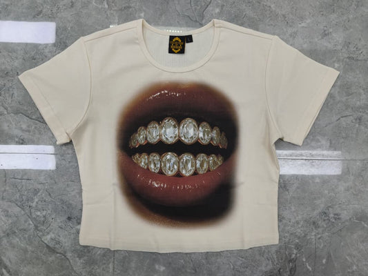 Grill Tee Female Cropped| Cream